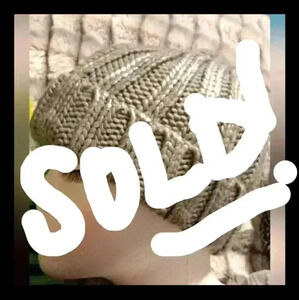 H&M Divided NWOT OSFM Silver metallic beanie